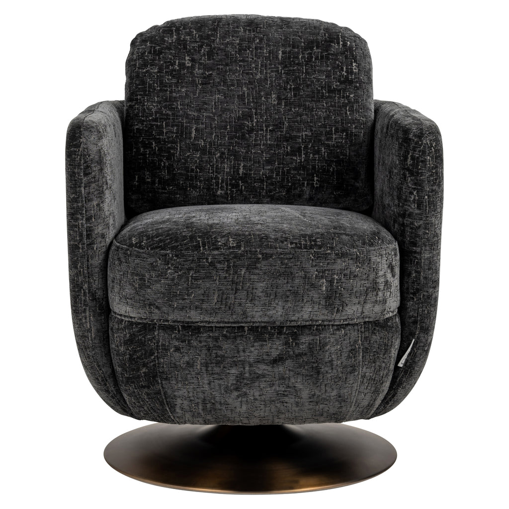 "Swivel armchair Turner graphite island"