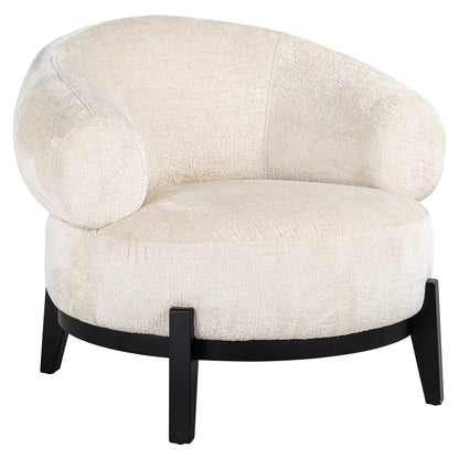 Armchair Montana white chenille